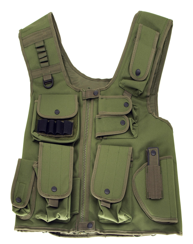 Adjustable Quilted Tactical VEST - OD Green