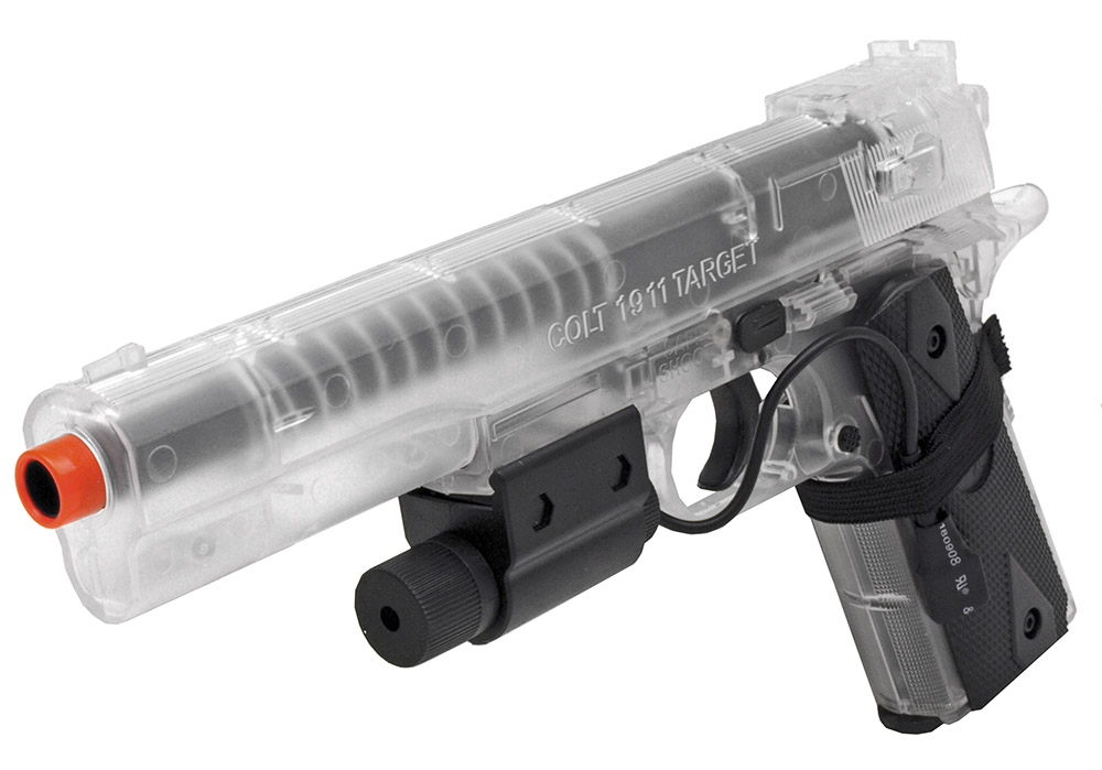 Colt 1911 Spring Airsoft Pistol Clear