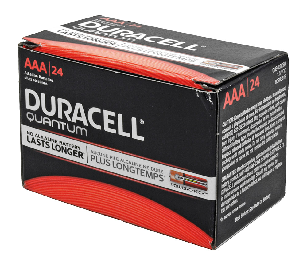 24pc. Duracell Quantum Alkaline AAA Batteries