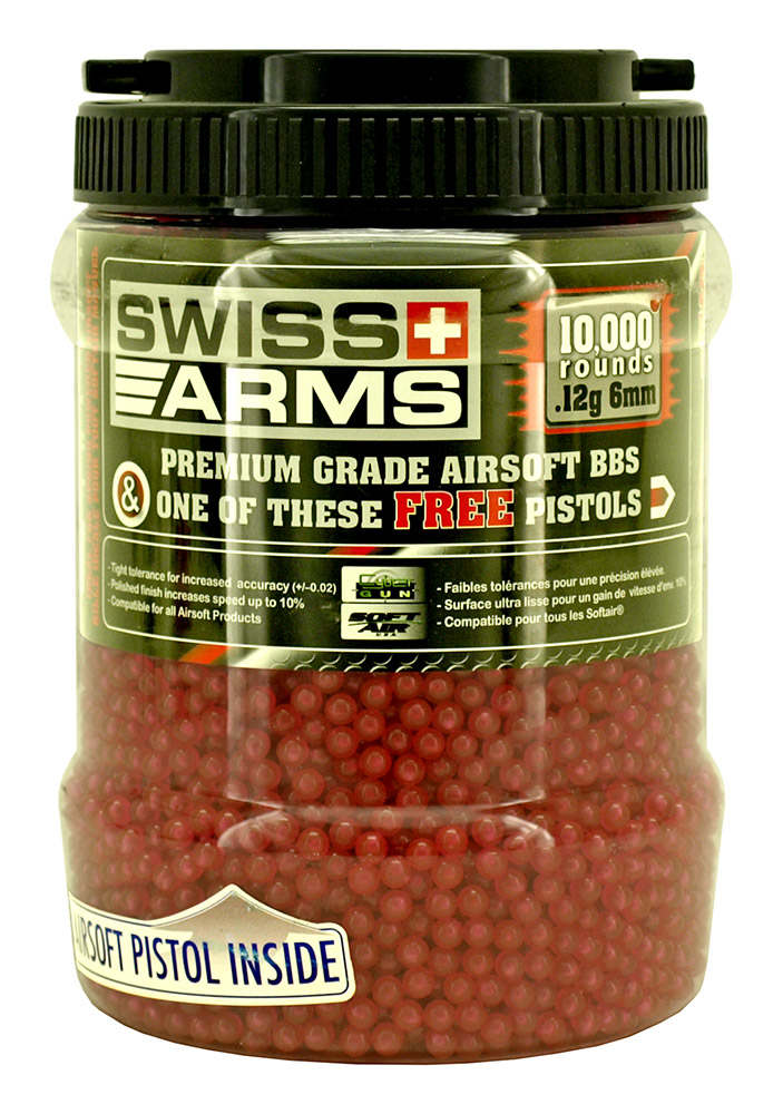 ''10,000 AIRSOFT BB's with Free Pistol (Assorted Colors)''