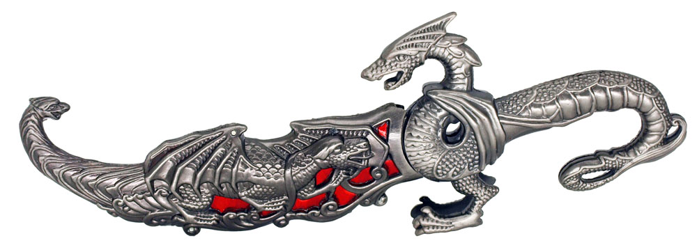 ''10'''' DRAGON Knife - Red''