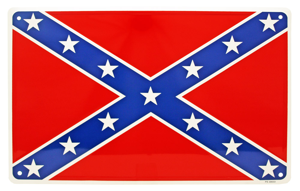 Confederate Flag Tin Sign