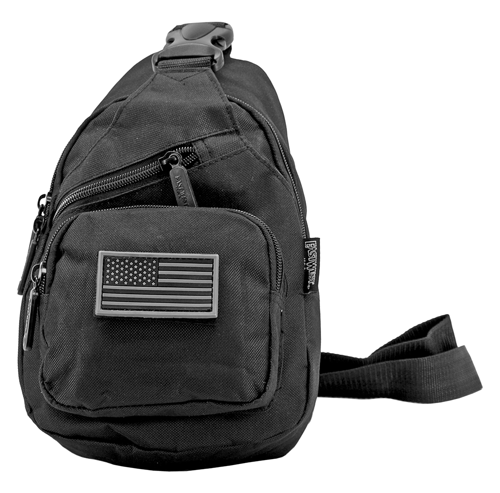 Military Side Sling Bag Black