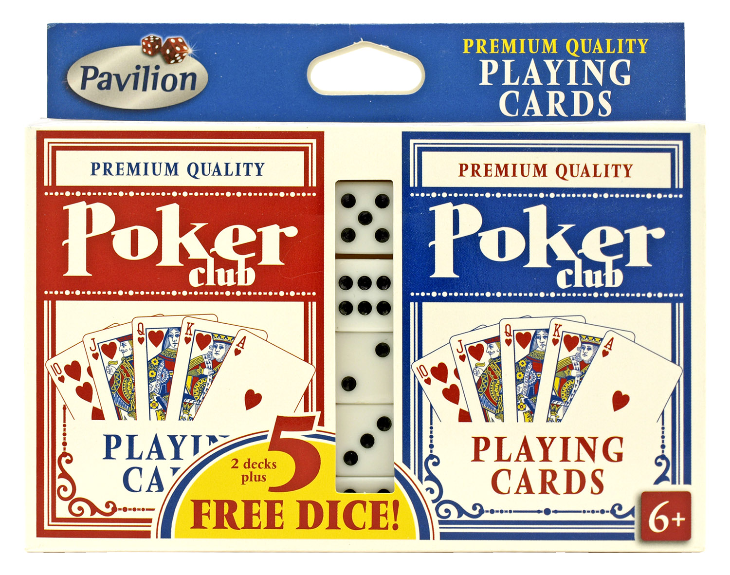 Poker Club PLAYING CARDS and Dice Set