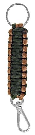 Paracord Keychain - Brown & Green