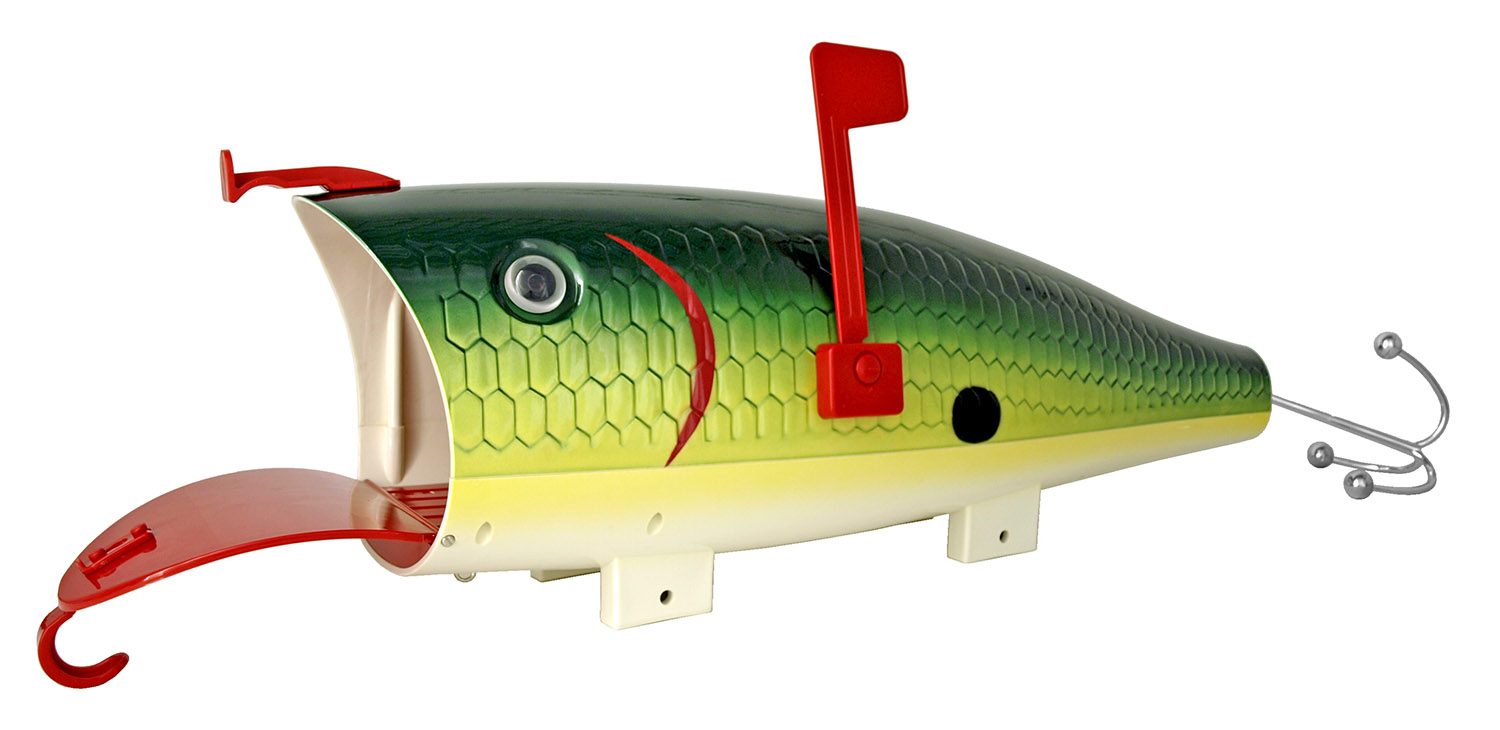 Green Shad Fishing Lure Mailbox