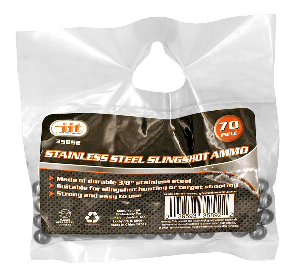 70 pc. Stainless Steel Slingshot Ammo