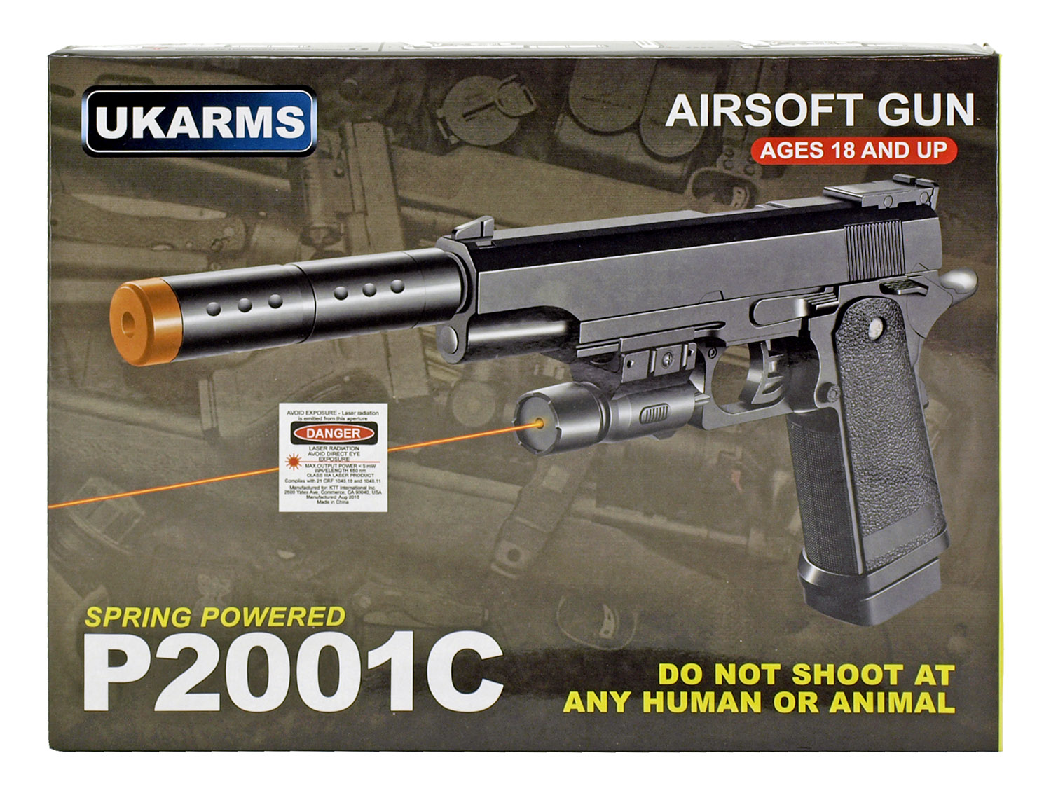 UKArms Airsoft Handgun P2001C