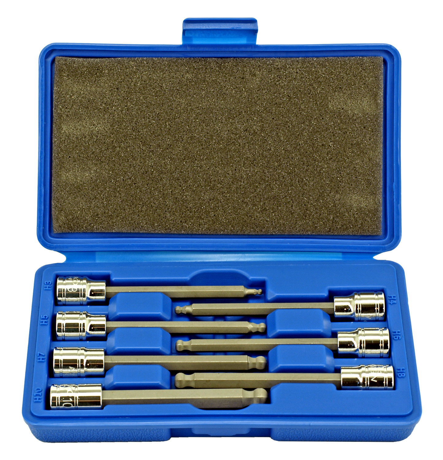 Neiko 7 pc. 3/8" Drive Long Ball End Hex Bit Socket Set