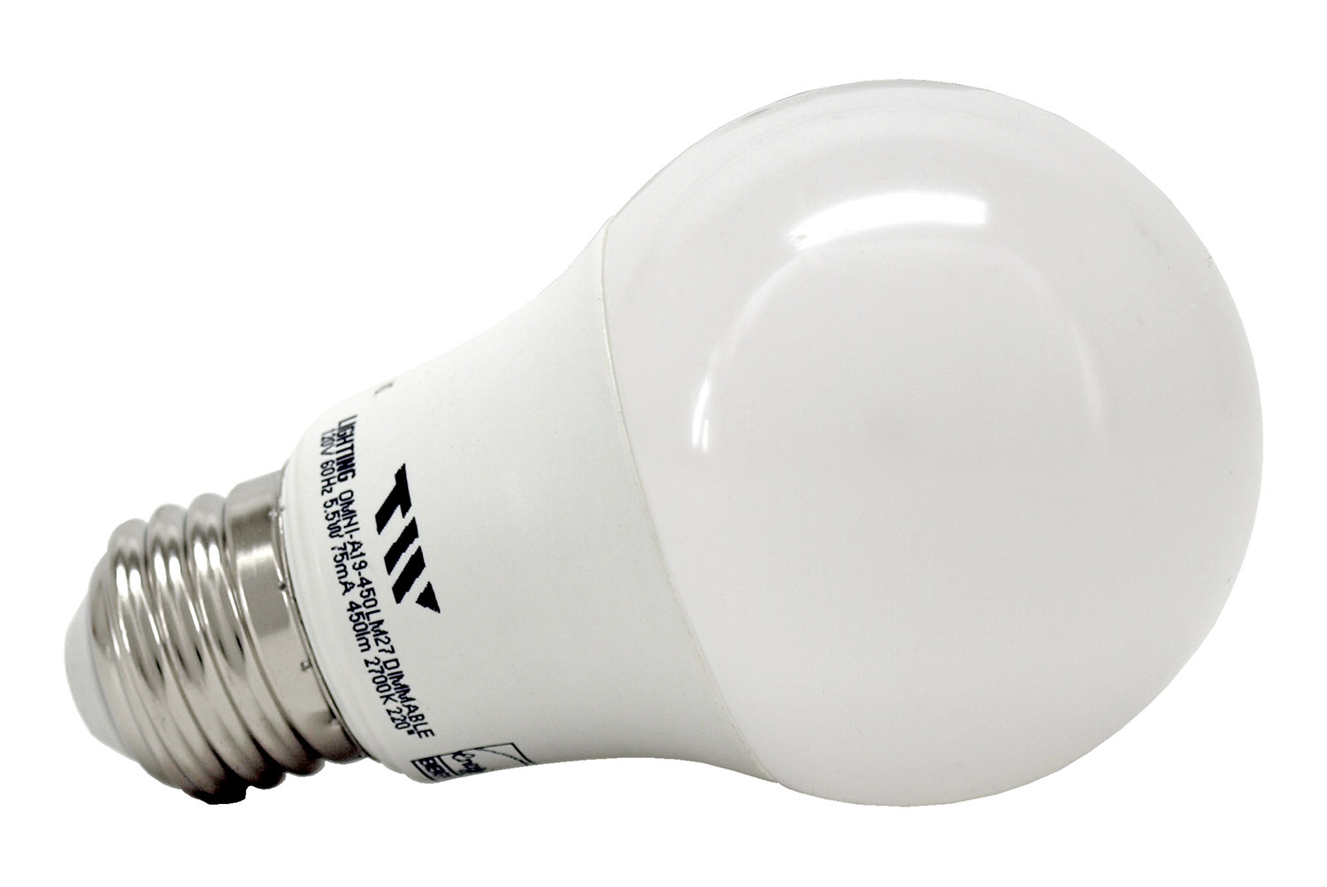 A19 LED Light Bulb - 450 Lumens - 2700k