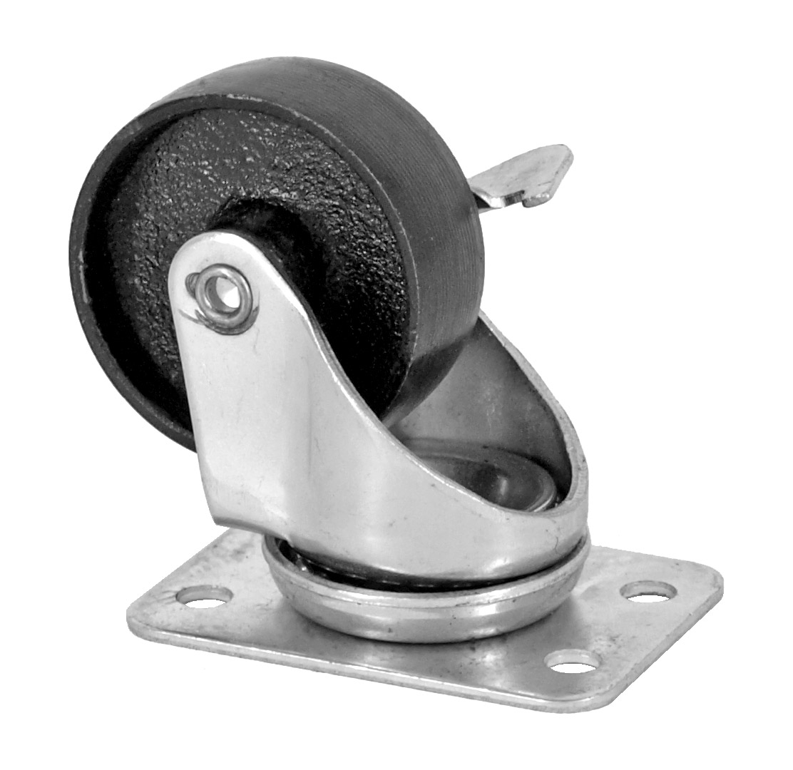 CalHawk 2" Swivel Metal Caster with Wheel Lock
