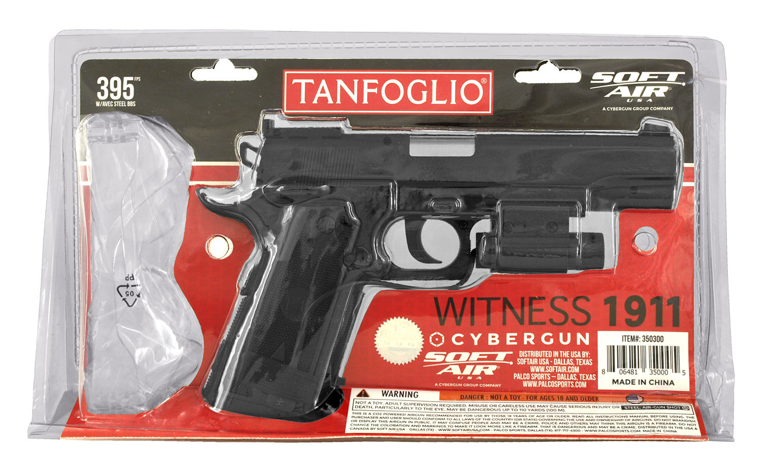 Tanfoglio Witness 1911 CO2 Powered BB Pistol Starter Kit