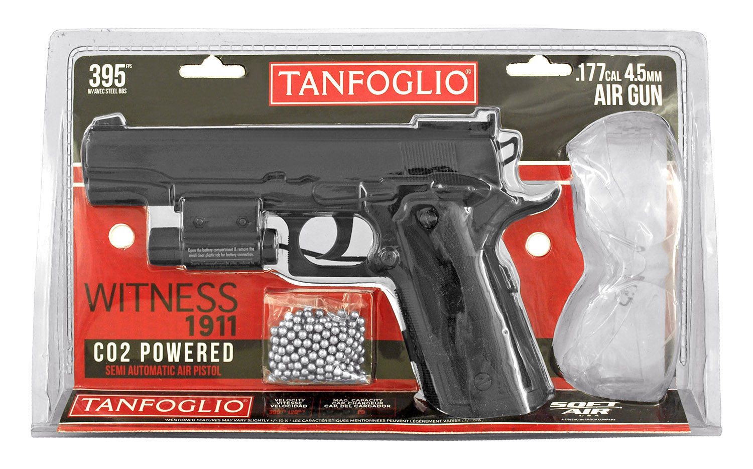Tanfoglio Witness 1911 CO2 Powered BB Pistol Starter Kit