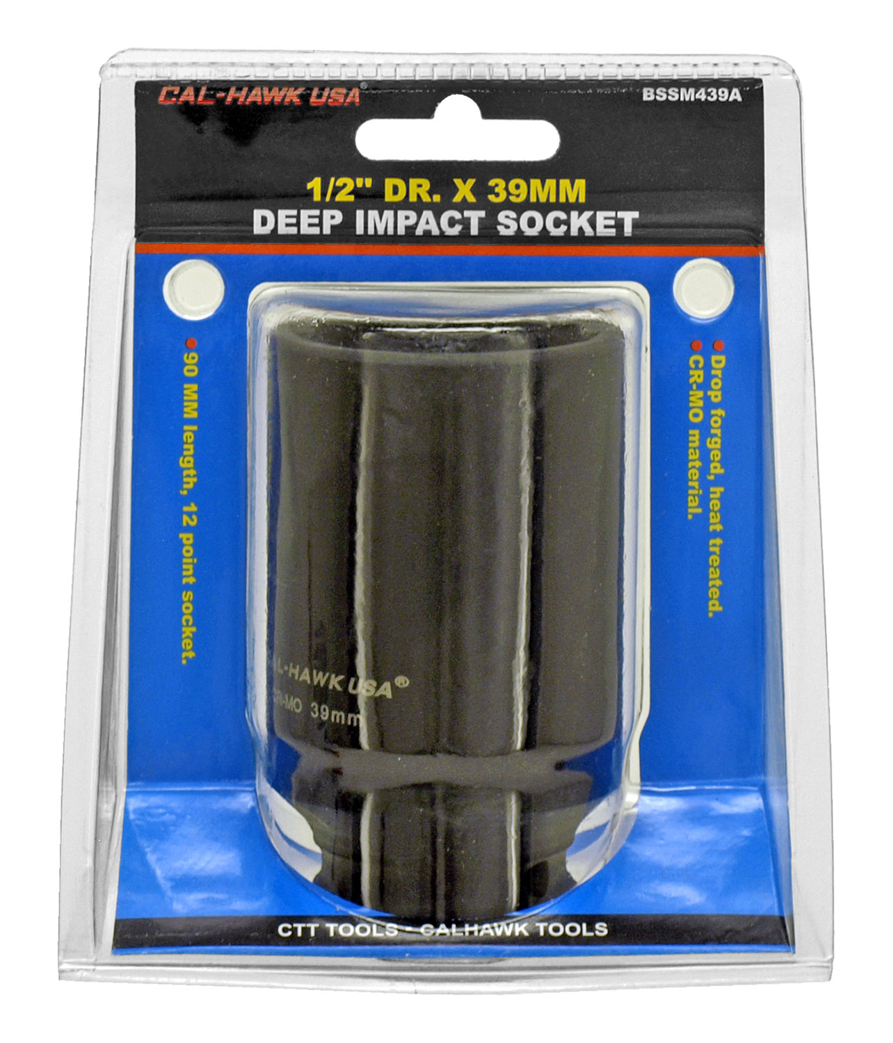 Cal Hawk Tools Deep Impact Socket – 1" Antrieb, 33 Mm, Für Achsmuttern, Chrom-molybdän