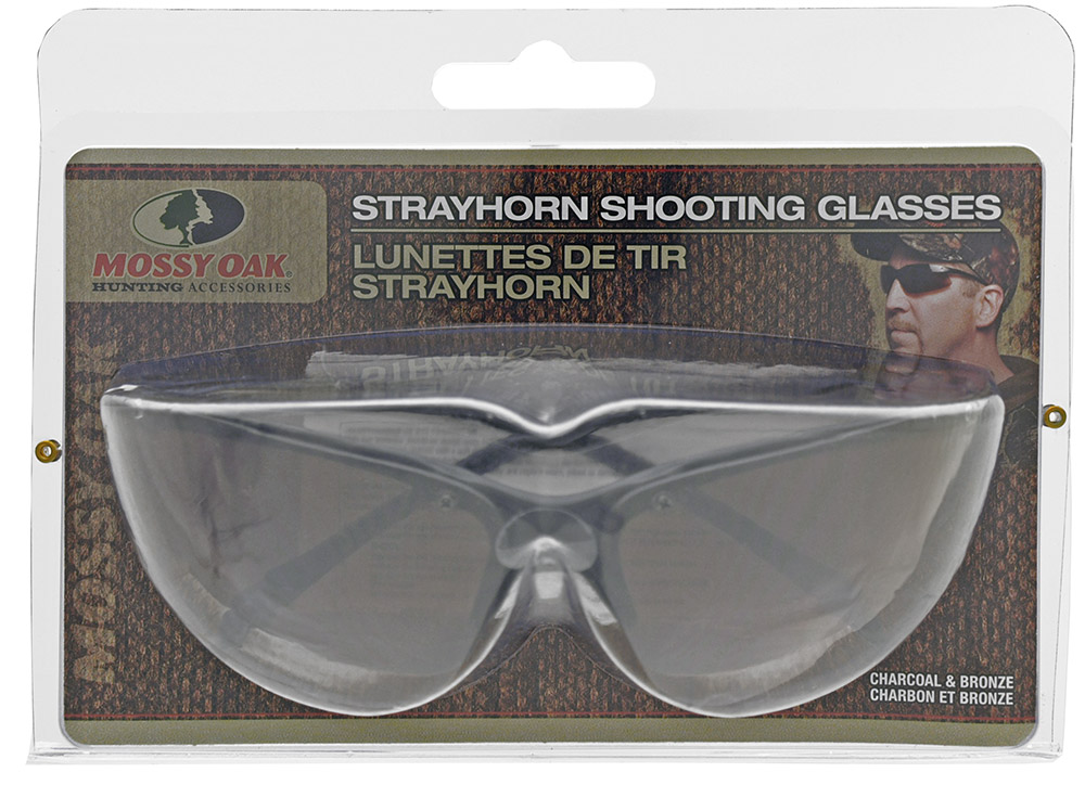 Mossy Oak Strayhorn Shooting Glasses in Charcoal & Yellow 