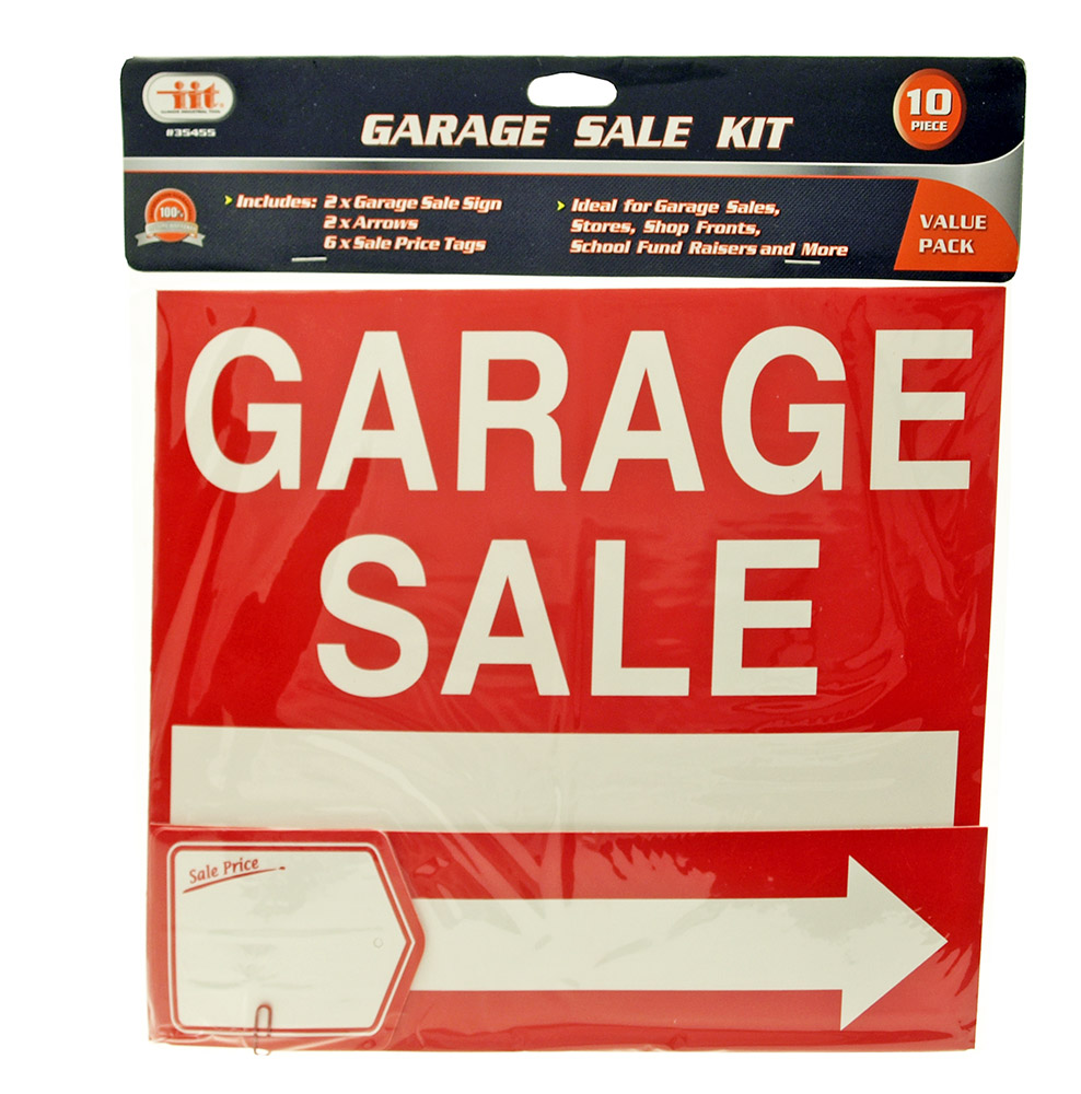 10pc. Garage Sale Sign Kit