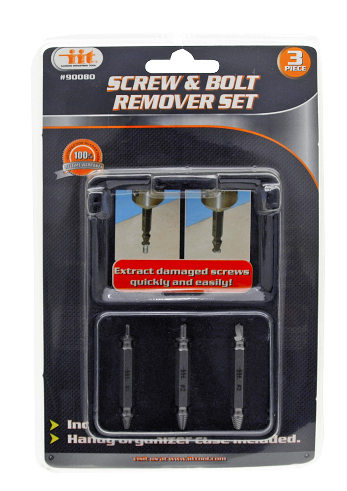 3pc. Screw & Bolt Remover Set