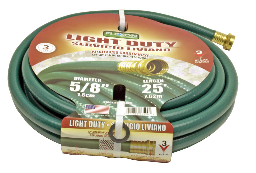 5/8" x 25' Flexon Light Duty Garden Water Hose