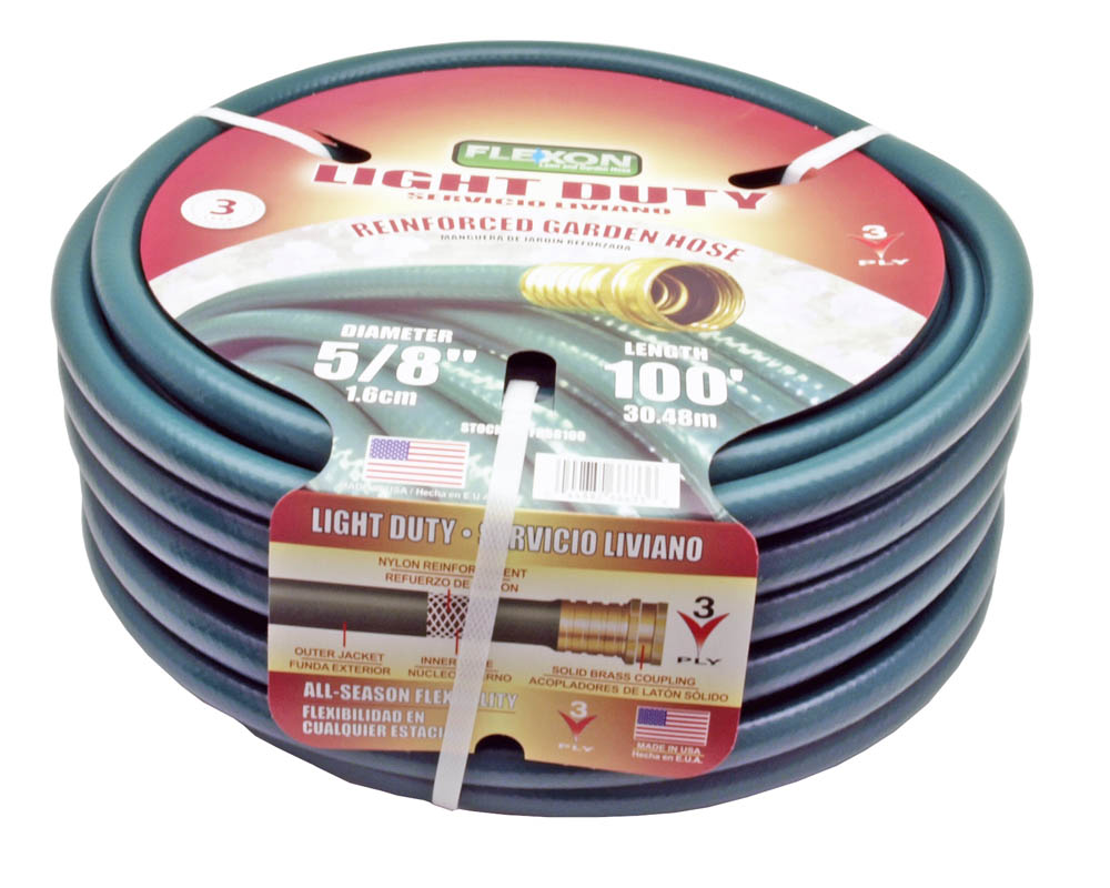 5/8" x 100' Flexon Light Duty Water Hose