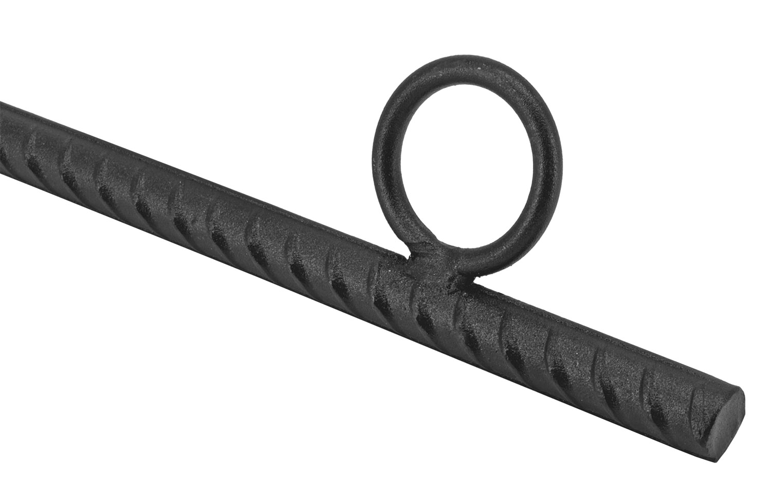 15" Rebar Stake Black