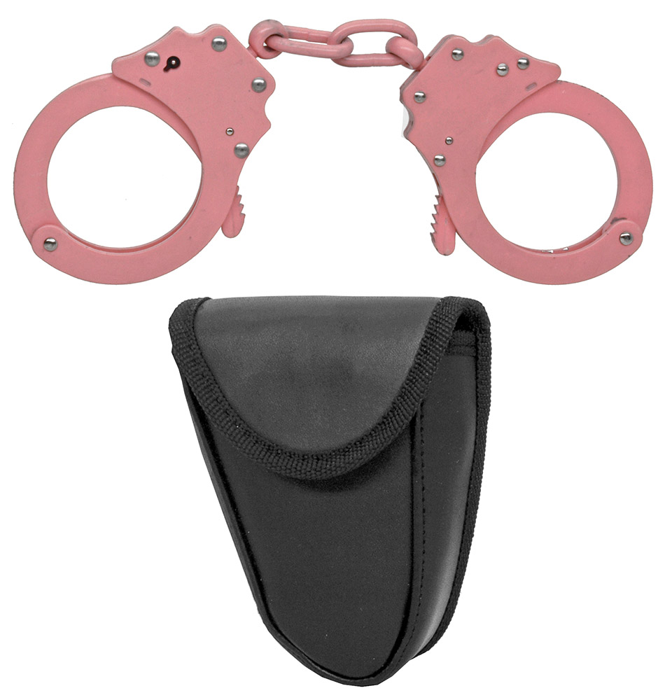 Double Lock Handcuffs Pink