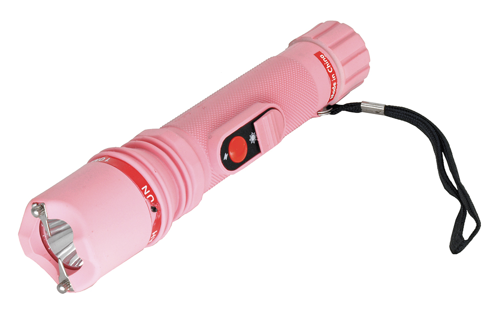 3 Million Volt Stun Gun Tactical Flashlight Pink