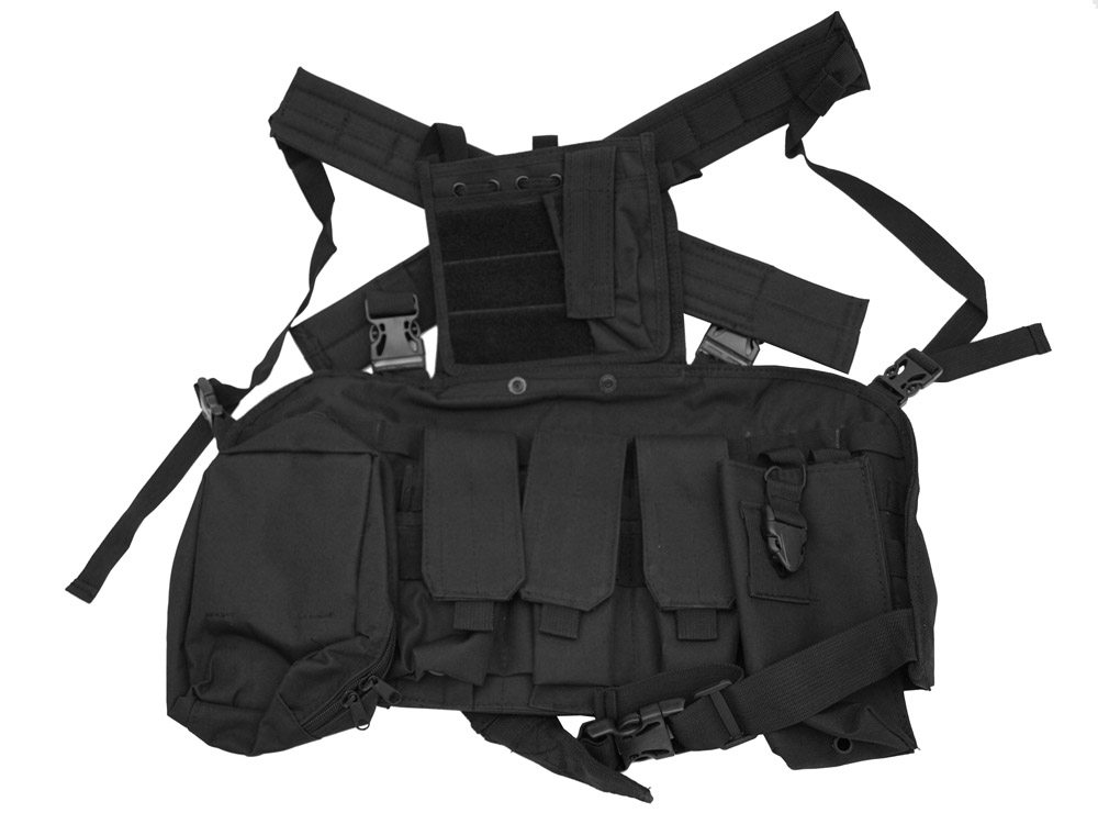Open Back Tactical Vest - Black