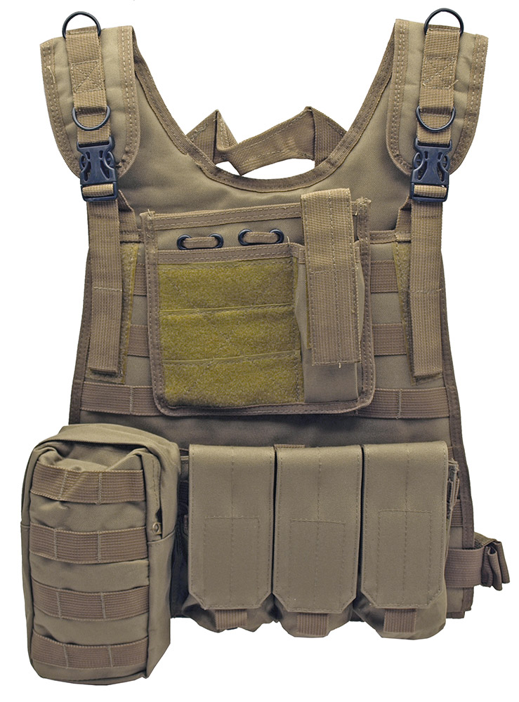 MOLLE Web Tactical Vest - Tan