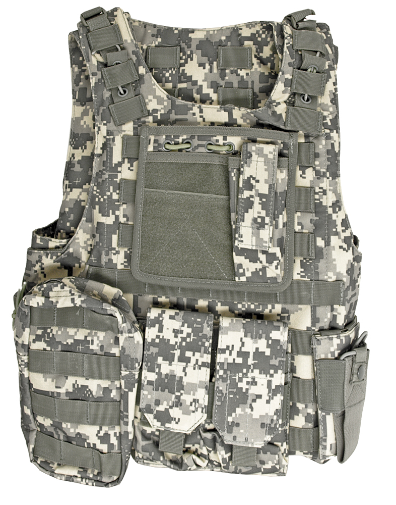 Molle Plate Tactical Vest With Pouches ACU