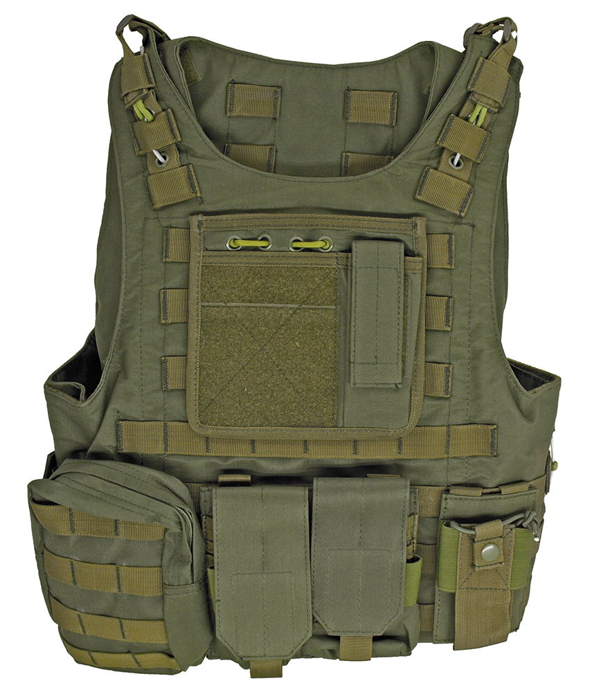 Molle Plate Tactical Vest With Pouches OD Green