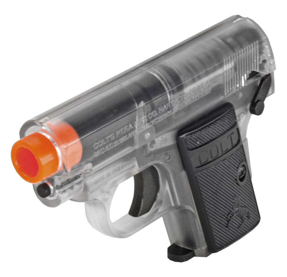 Twin Pack Colt 25 Spring Airsoft Pocket Pistols Clear
