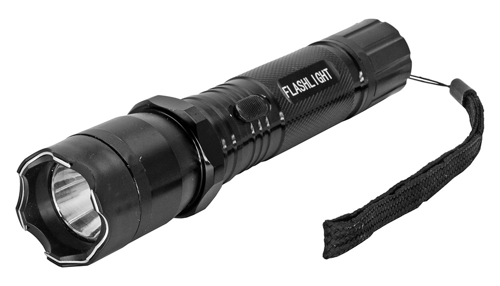 3 Million Volt Tactical Flashlight Stun Gun Black