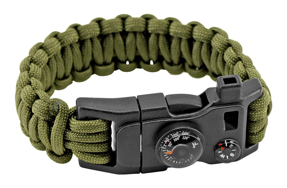 Master Sergeant Paracord Utility Bracelet - Olive Green