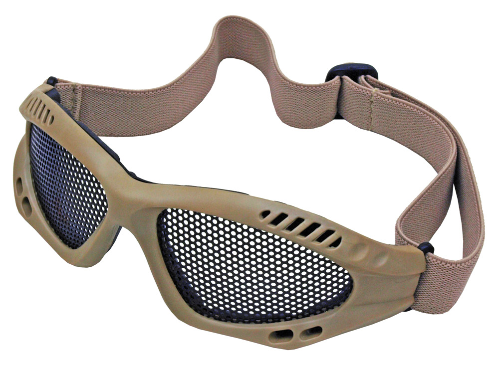 Mesh Airsoft Goggles Tan