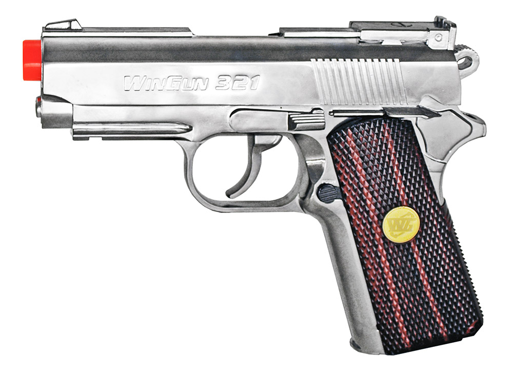 321 CO2 Airsoft Hand Gun Chrome