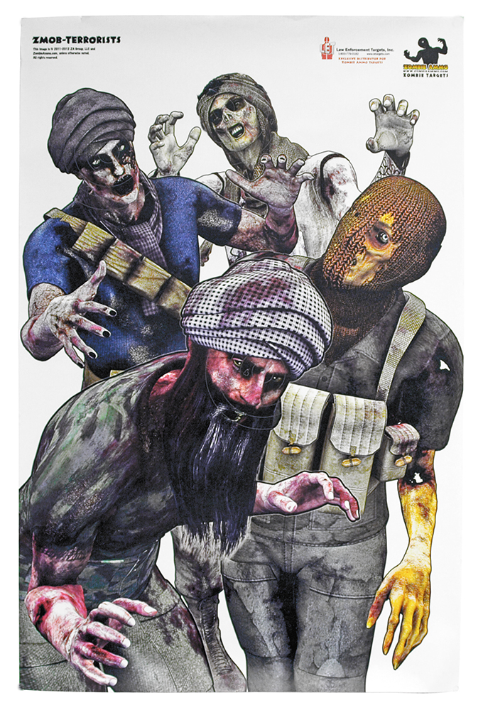 15 pc 23 x 35 zombie shooting target terrorists