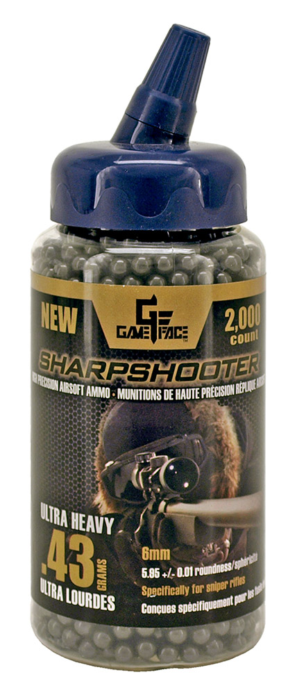 2,000 - ct. Heavy Duty Sharpshooter .43g Airsoft Ammo