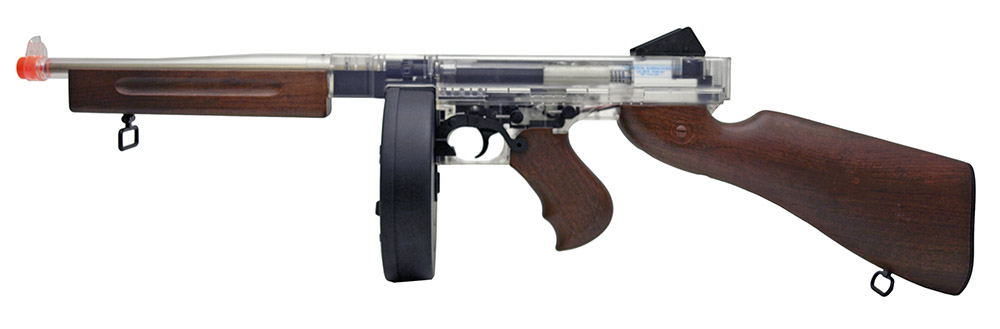 Thompson M1A1 Military Electric Airsoft Rifle - Clear