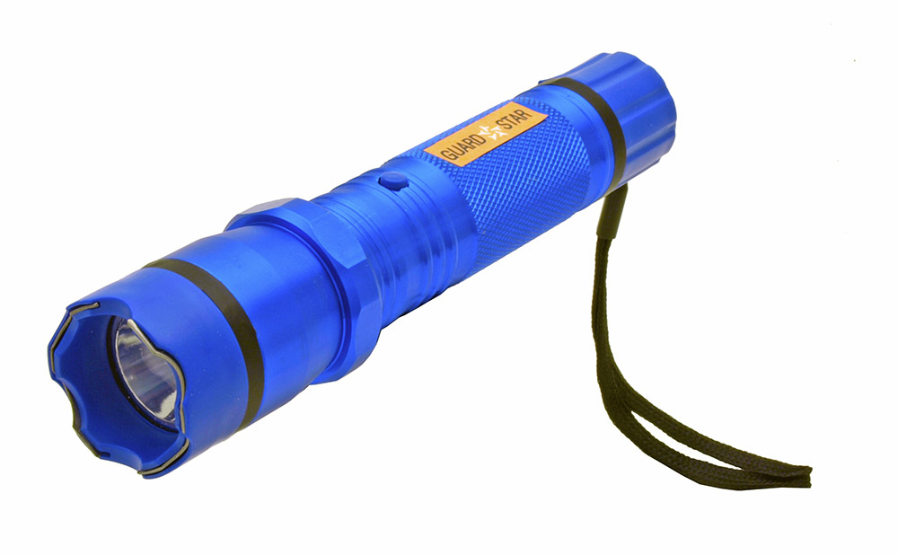 500 Lumen Tactical Flashlight & Stun Gun Blue
