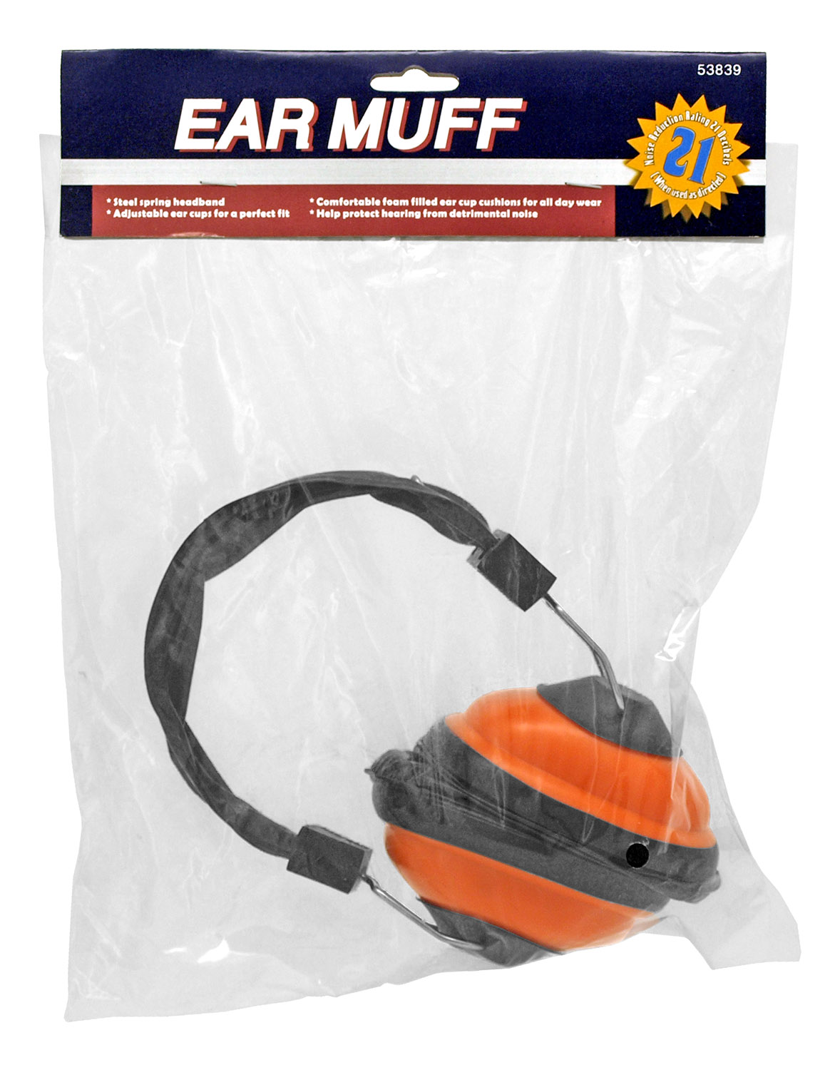 Professional Quality Ear Muffs Orange
