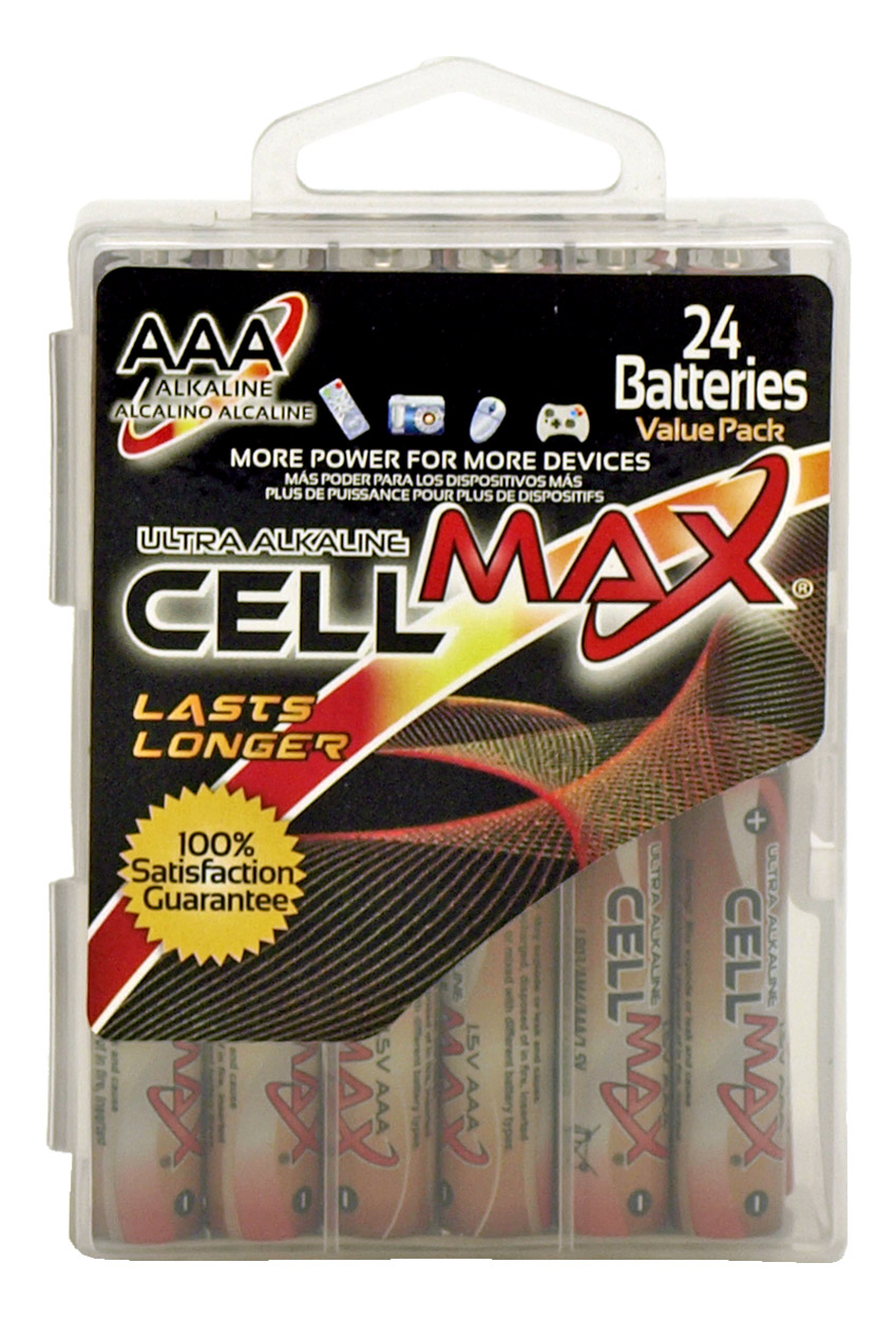24 pk. AAA Ultra Alkaline Cell Max Batteries