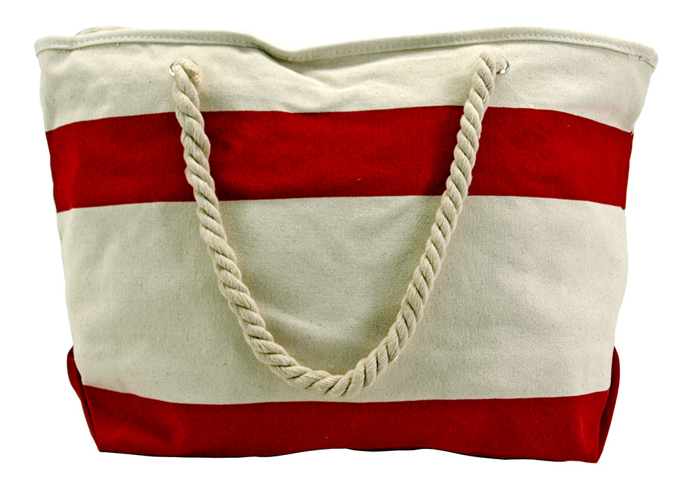 Rope Handle Beach Bag Assorted Colors