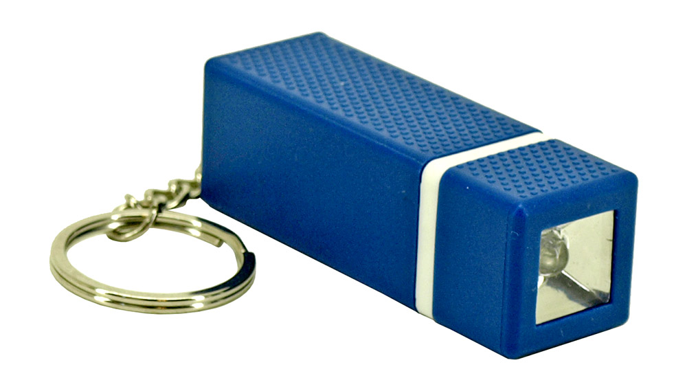 Rectangle Key Chain Flashlight Assorted Colors