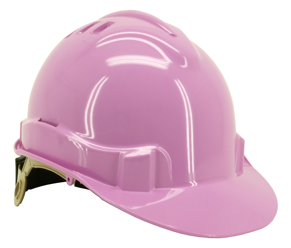Vented Safety Helmet Pink