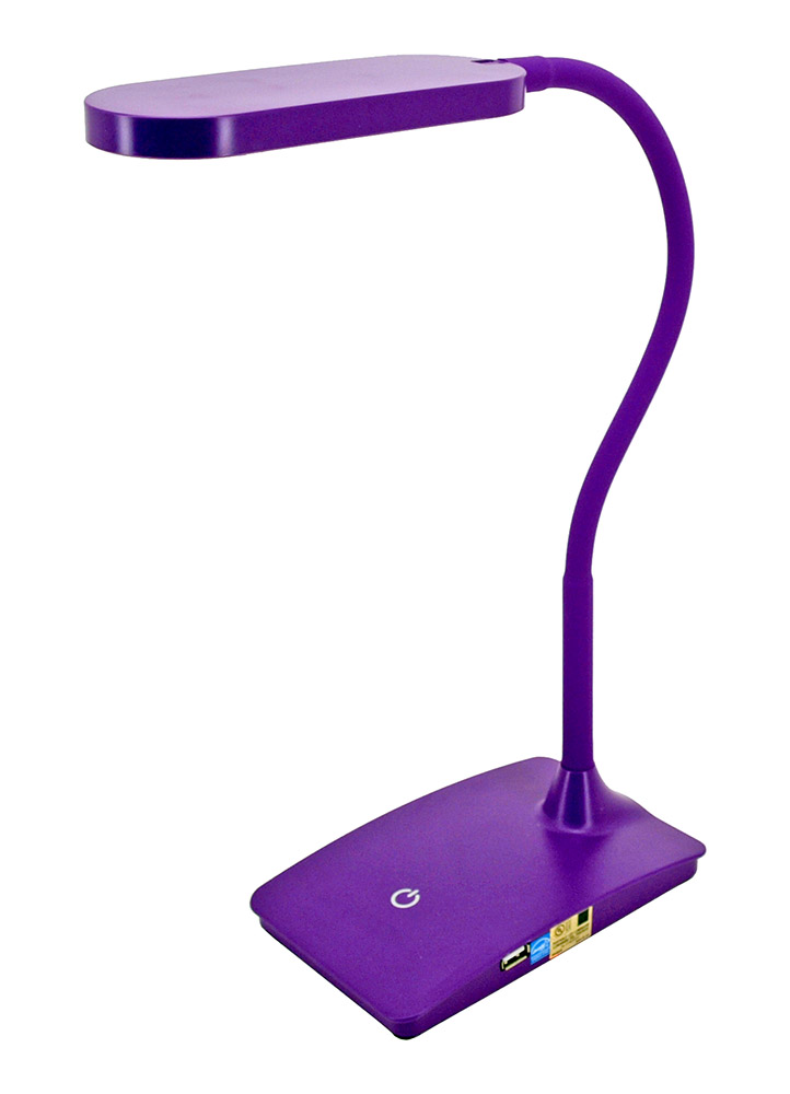 IVY LED USB Desk Lamp Purple