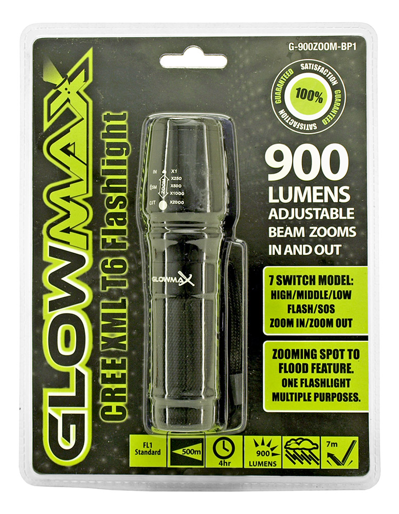 900 Lumens Cree XML T6 Flashlight