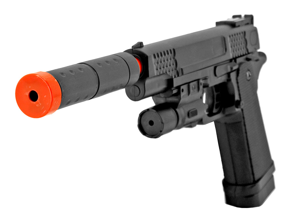 P2002C Spring Powered Airsoft Handgun Black