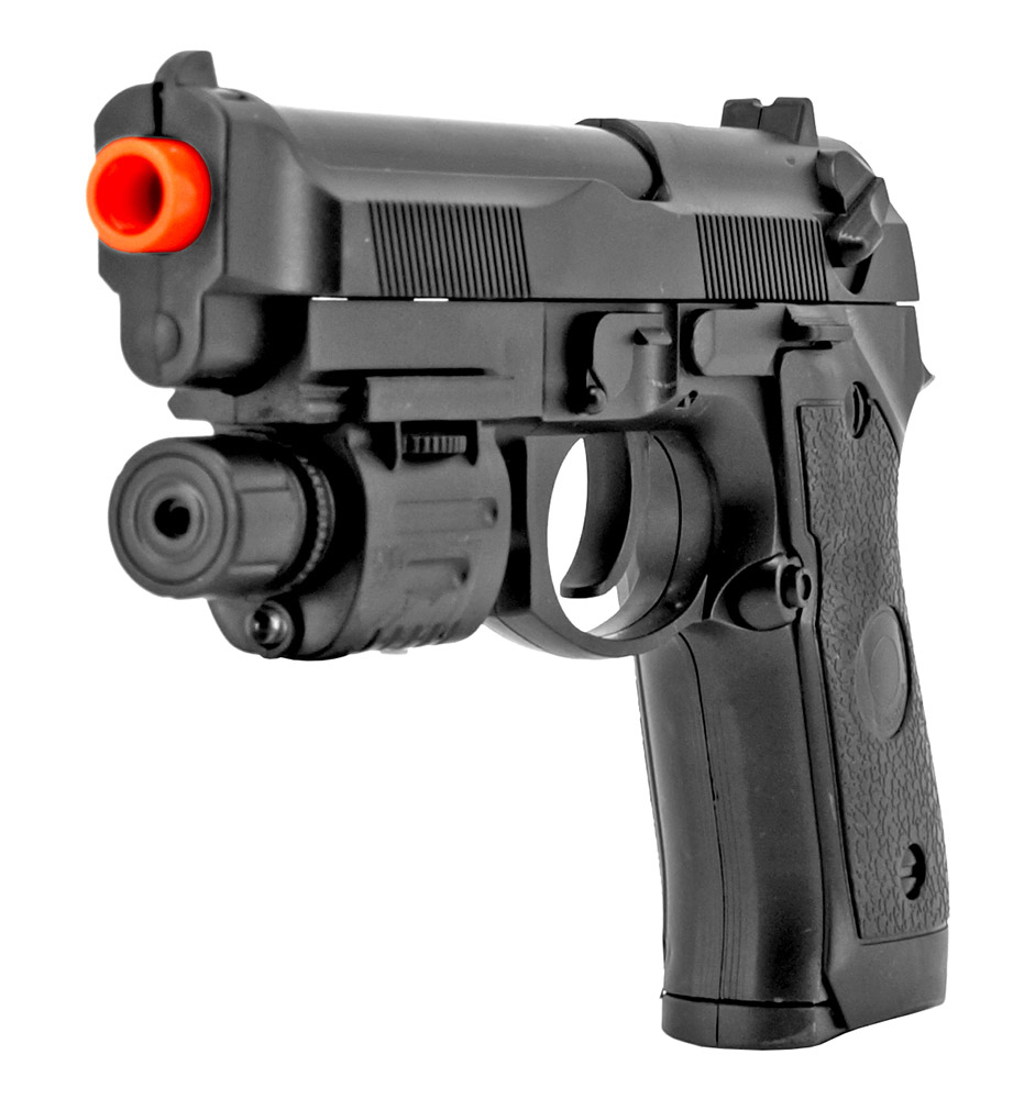 P2218B Spring Powered Airsoft Handgun Black