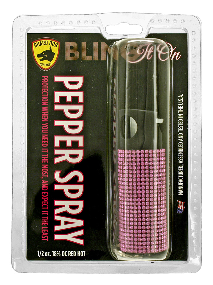 Guard Dog Pepper Spray Bling it On Pink