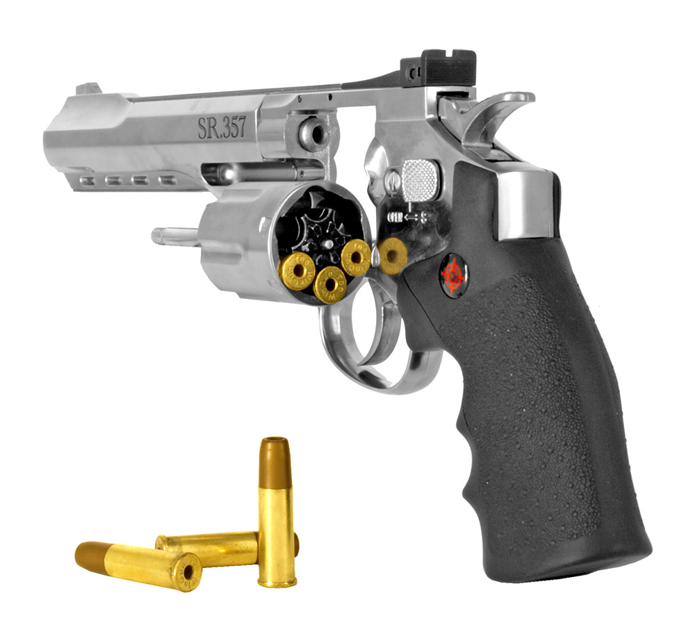 Crosman 4.5mm CO2 Powered Revolver BB Gun (Remanufactured)